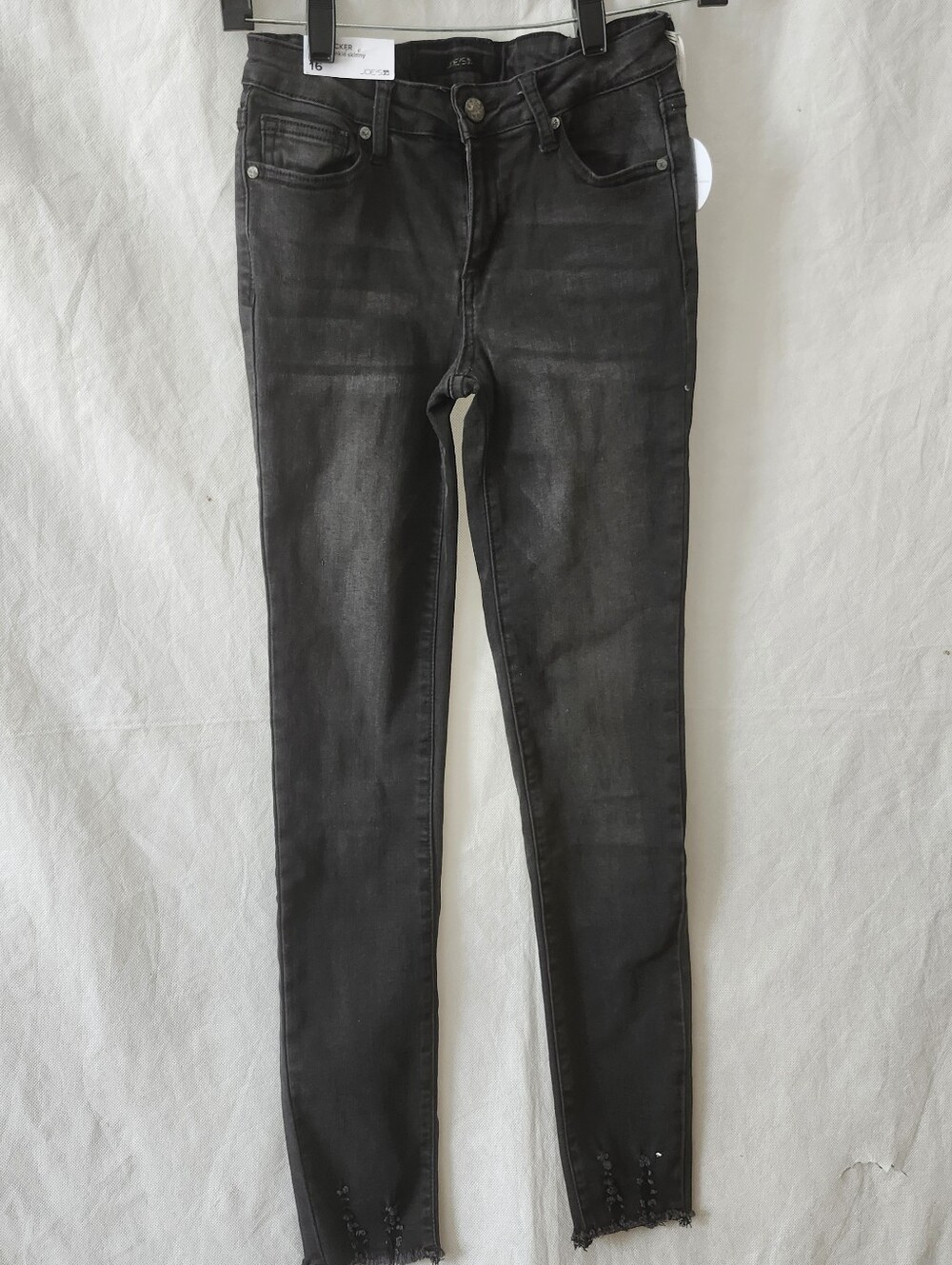 Joes's Big Kids The Rocker Ankle Skinny Jeans In Black Sz 16